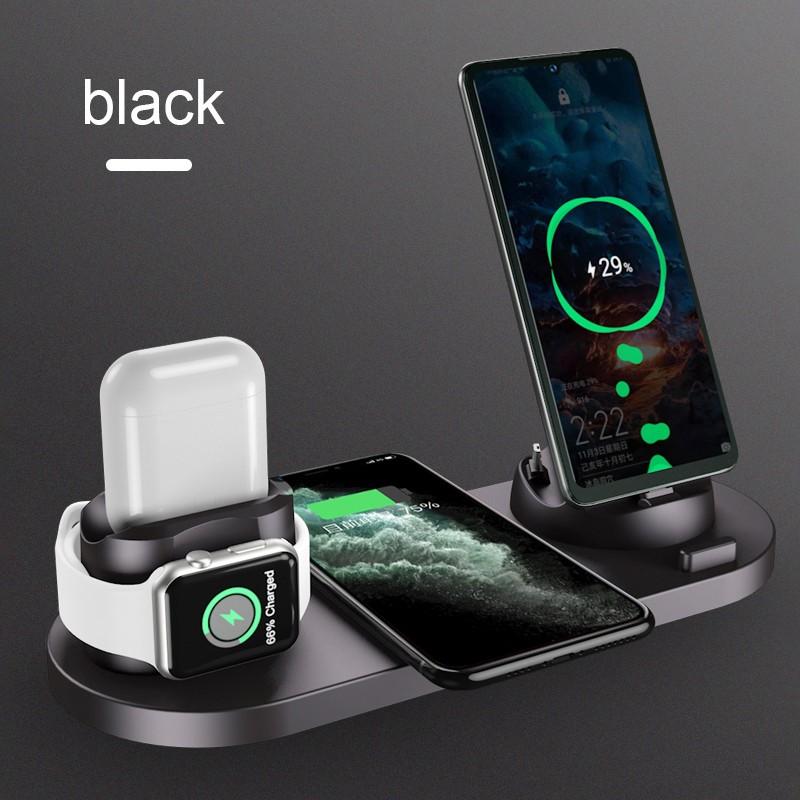 3-in-1 Wireless Charging Station – Phone, Watch & Earbuds Charger