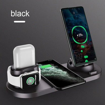 3-in-1 Wireless Charging Station – Phone, Watch & Earbuds Charger