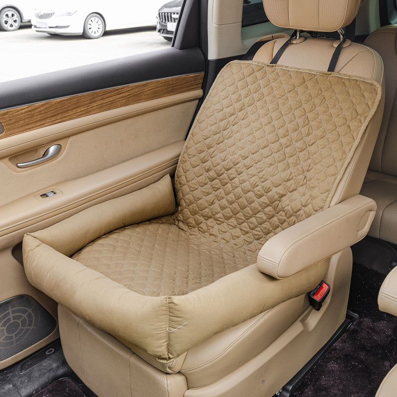 Waterproof Pet Car Seat Cover & Nest: For Medium & Small Dogs/Cats