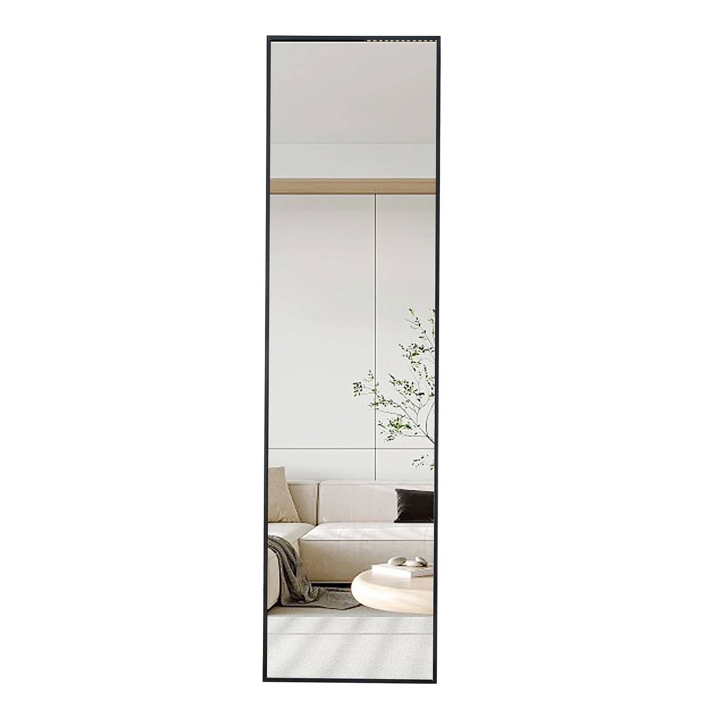Wall mounted full-length mirror black 65 * 23“