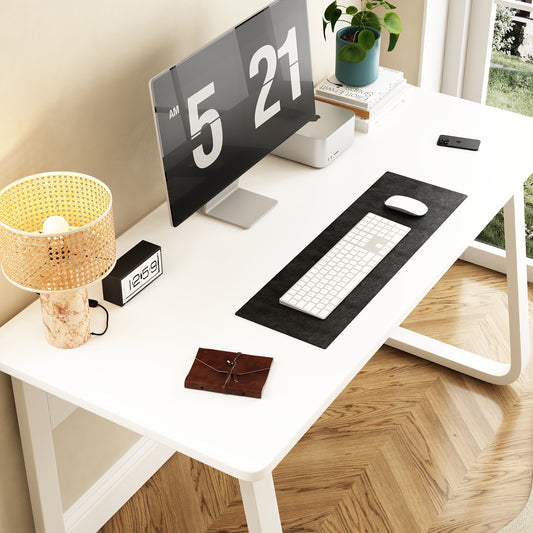 47.2" Modern White Computer & Gaming Desk