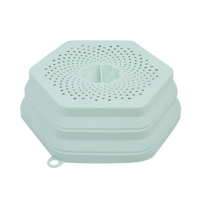 Collapsible Silicone Microwave Food Cover – Splatter Guard & Plate Lid