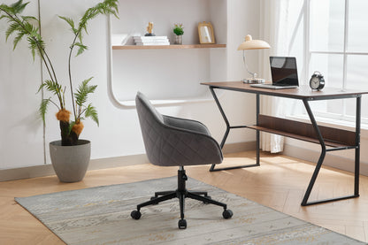 Velvet Office Desk Chair, Modern Home Desk Chair with Wheels