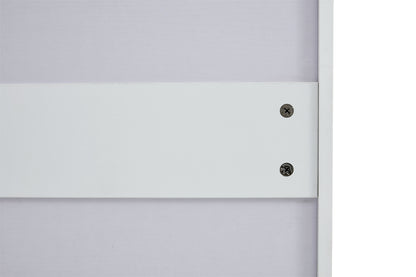 Modern White Shoe Cabinet with Metal Legs — Slim Profile Storage Shelves