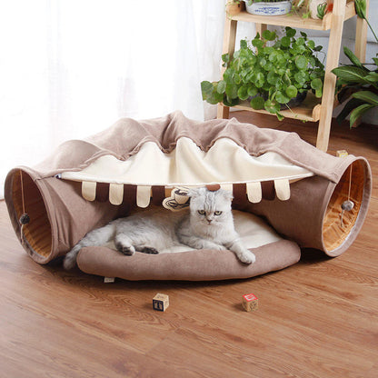 Collapsible Fabric Pet Tunnel Tube Toy