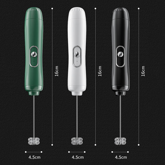 Handheld Electric Milk Frother – Battery-Operated Drink Mixer & Foam Maker