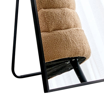 Wall mounted full-length mirror black 65 * 23“