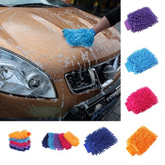 2-in-1 Microfiber Car Wash Mitt – Scratch-Free Cleaning Glove