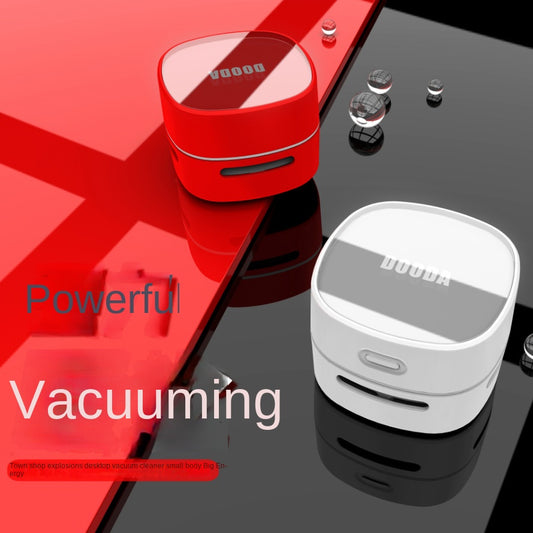 Mini Rechargeable Desktop Vacuum Cleaner – Cordless Tabletop Sweeper