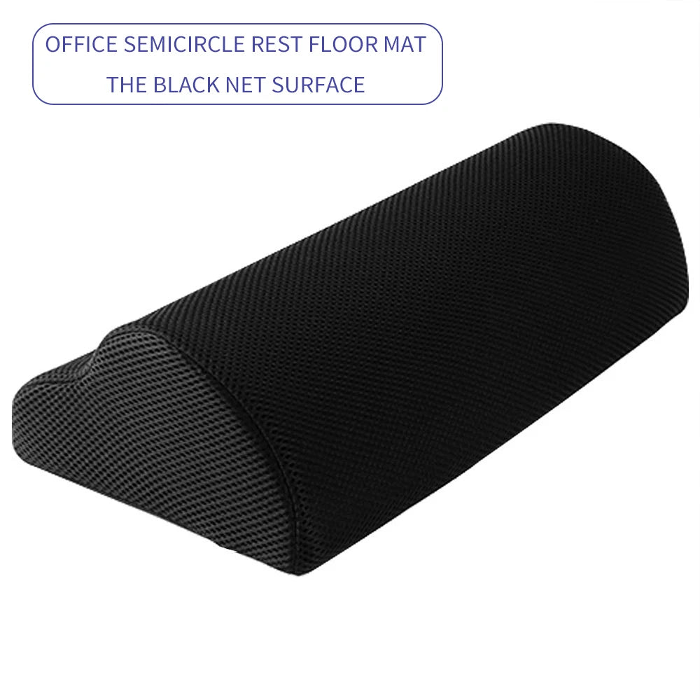 Ergonomic Under-Desk Footrest Cushion - Portable Memory Foam Leg & Foot Support