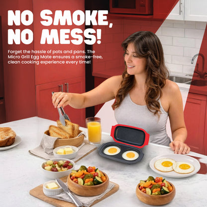 Micro Grill Egg Mate Microwave 2-Egg Cooker