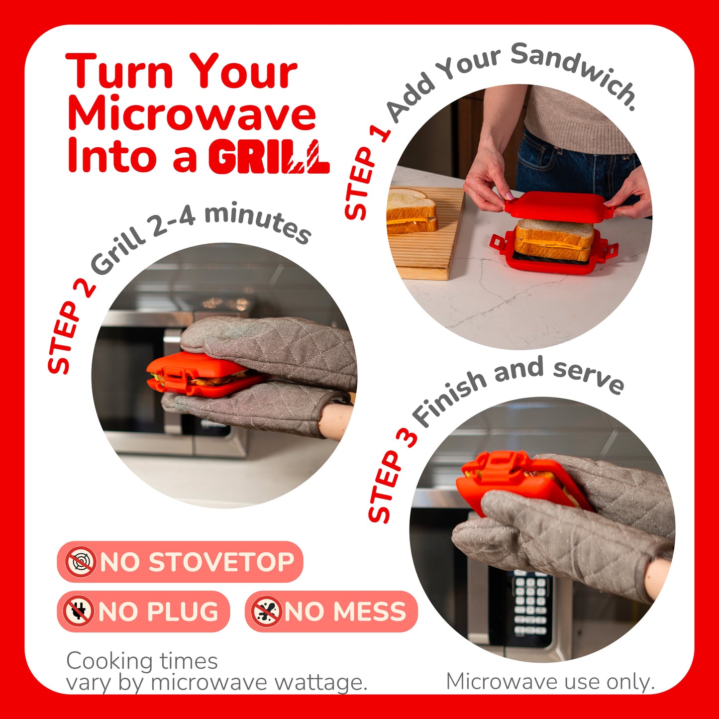 Micro Grill Microwave Grill Plate