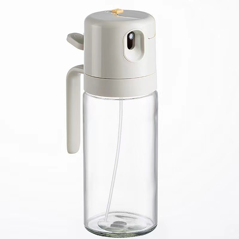 2-in-1 Glass Oil Sprayer & Pourer (550ml) – Automatic Flip & Precise Control